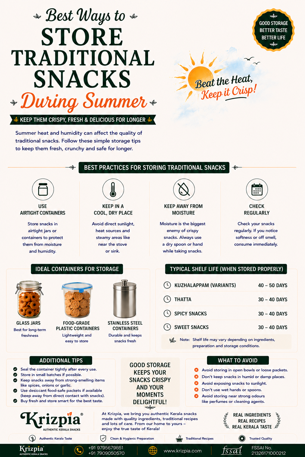 Best Ways to Store Traditional Snacks